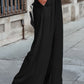 Pleated Elegant Wide Leg Pants