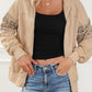Parchment Printed Patchwork Hooded Jacket