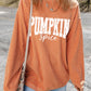 PUMPKIN Spice Graphic Corded Crewneck Sweatshirt