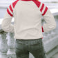 Color Block Raglan Long Sleeve Top