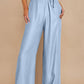 High Waist Pocketed Wide Leg Tencel Jeans