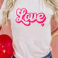 Valentines Fashion Love Graphic T-shirt