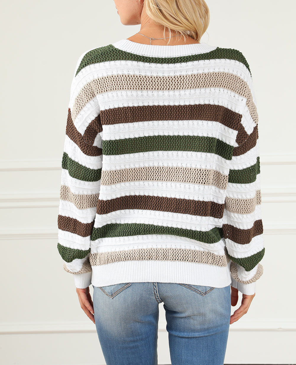 Crochet Hollow out Knit Sweater