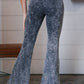 Mineral Wash Retro High Waist Flare Pants
