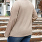 Plus Size Crew Neck Ribbed Knit Top