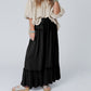 Frilled Drawstring High Waist Wide Leg Pants