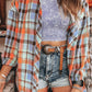 Plaid Print Loose Vintage Shirt