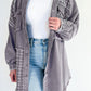 Retro Distressed Houndstooth Patchwork Denim Jacket