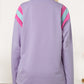 Mineral Wash Colorblock Arm Patchwork Oversize Top