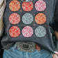 Disco Balls Print Crew Neck T Shirt