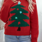 Christmas Tree Graphic Crew Neck Sweater