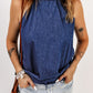 Halter Neck Denim Tank Top