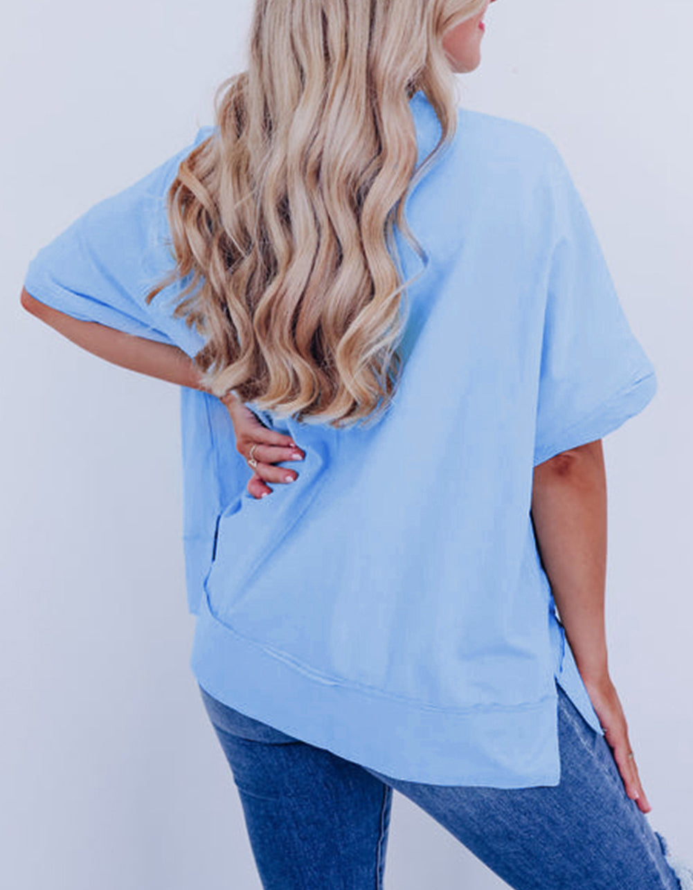 Sparkle America Pastel Embroidered Graphic T-shirt