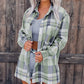 Plaid Button Up Patch Pocket Shirt