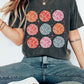 Disco Balls Print Crew Neck T Shirt