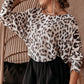 Leopard Long Sleeve Crewneck Sweater