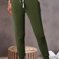 Drawstring Waist Pocketed Joggers