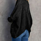 Buttons Front Pocketed Sweater Cardigan