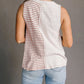 Stripe Colorblock Loose Tank Top