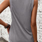 Ribbed V Neck Tank