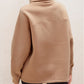 Drawstring Turtleneck Dolman Sleeve Sweatshirt