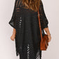 Loose Knitwear Kimono with Slits