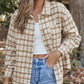 Vintage Plaid Big Chest Pocket Shacket