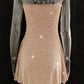 Spaghetti Straps Rhinestone Hot Nightclub Dress