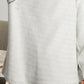 Stripe Patched Exposed Stitching Long Sleeve Top