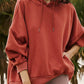 Drop Shoulder Pocketed Baggy Drawstring Hoodie