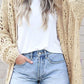 Casual Hollowed Knit Dolman Sleeve Cardigan