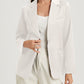 Pocketed Single Button Lapel Neck Blazer