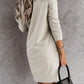 Single Cold Shoulder T-shirt Dress with Slits