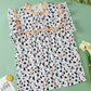 Frilly Trim Leopard Animal Spots Blouse