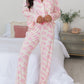 Floral Long Sleeve and Pants Pajamas Set