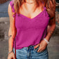 Knotted Straps V Neck Vest