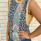 Leopard Chevron Print Tank Top