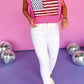 Sparkling American Flag Knitted Vest