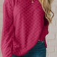Solid Textured Thumbhole Sleeve Top
