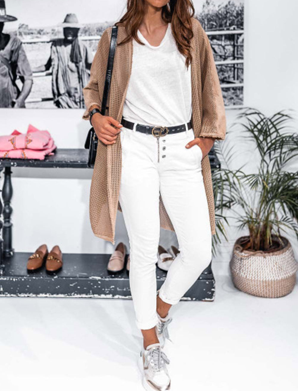 Pointelle Patchwork Rae Edge Ccardigan