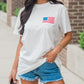 Back American Flag LIVE FREE Graphic T Shirt