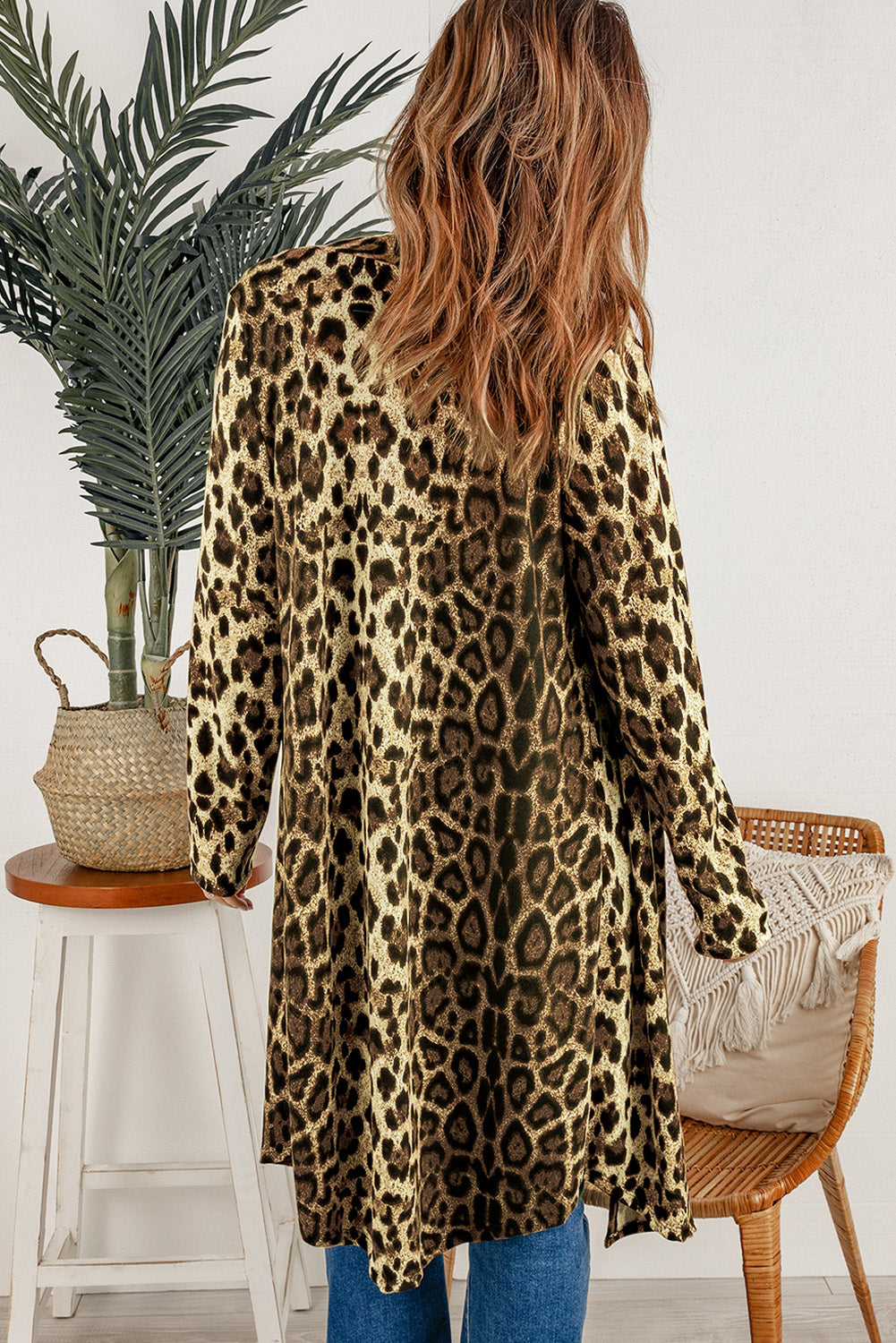 Print Long Cardigan
