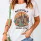 Nashville Music City Graphic Short Sleeve Tee