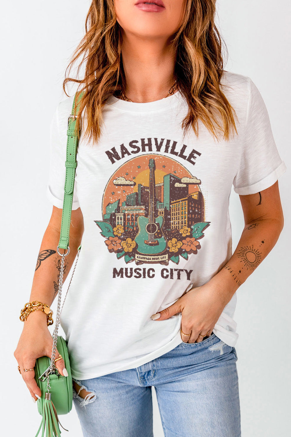 Nashville Music City Graphic Short Sleeve Tee