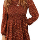 Floral Smocked Bodice Mini Dress
