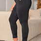 Plus Size High Waist Pocketed Skinny Pants