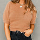 Fuzzy Short Sleeve Sweater