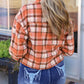 Plaid Button-Up Flap Pocket Jacket