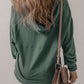 Casual V Neck Drawstring Hoodie