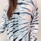 Tie-Dye Crewneck Long Sleeve Shift Pullover